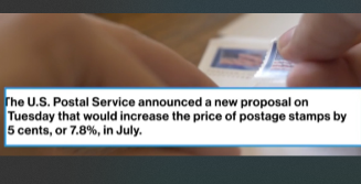 Photo of “USPS Proposes Fourth Stamp Price Hike in Less Than Two Years”
